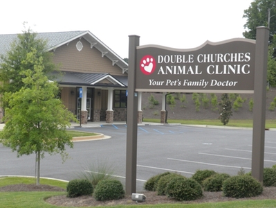 Double Churches Animal Clinic sign